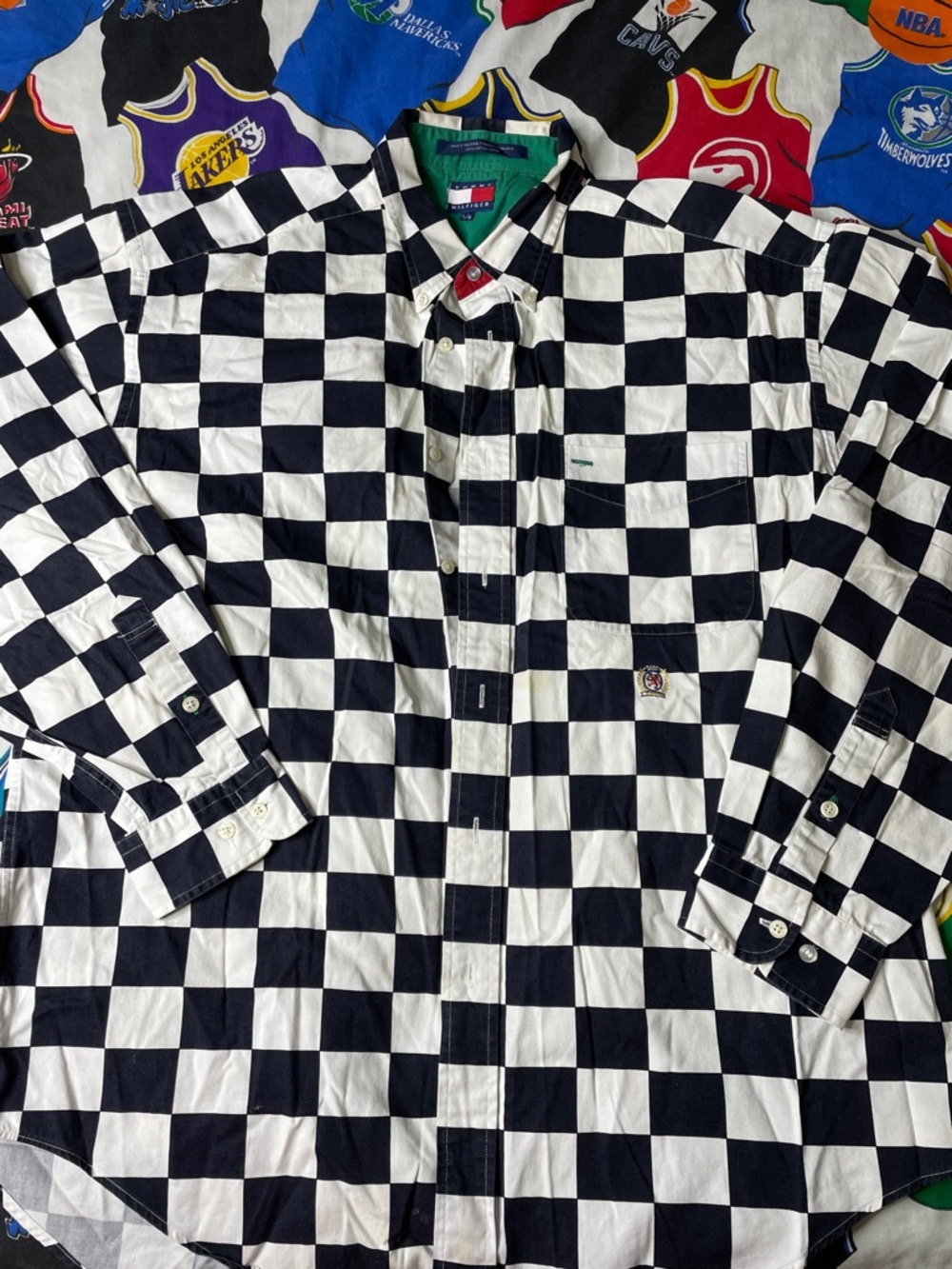 Vintage Tommy Hilfiger Checkered Long Sleeve shirt